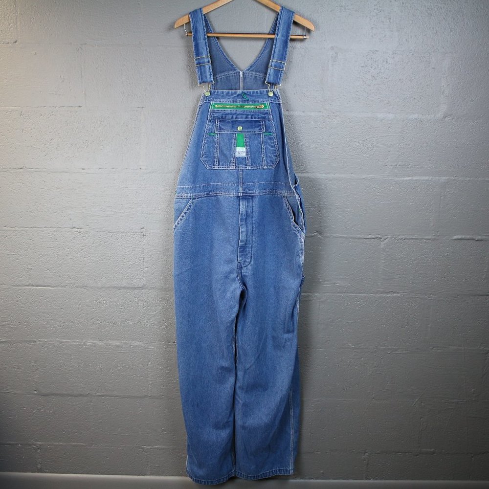Liberty Overalls 40 X 30 Blue Mens Denim Bib Jeans Carpenter Garden Rugged